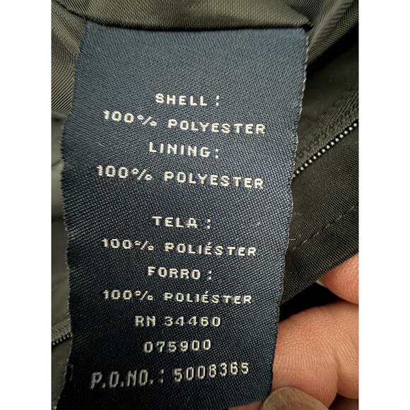 LONDON FOG Women's Zip Front Mid Length Black Trench Coat Size large - Picture 7 of 9